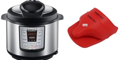 Walmart: Instant Pot Stainless Steel 6-in-1 Pressure Cooker with Mini Mitts Only $69 (Reg. $129.99)