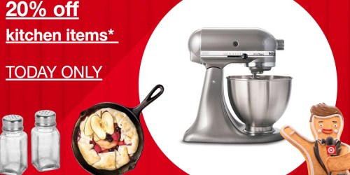 Target: 20% Off Kitchen Items Today Only = Lodge Cast Iron Skillet Only $8.47 Shipped