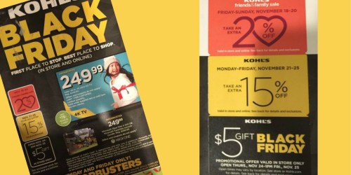 Kohl’s: Possible $5 Off $5 Purchase Coupon OR $10 Off $10 Purchase Coupon (Check Your Mailbox)
