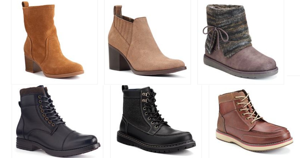 Kohl's: Men's & Women's Boots Only $17.99 Each Shipped (Regularly up to ...