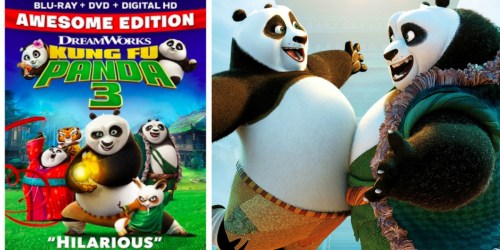 Kung Fu Panda 3 Blu-ray/DVD Combo Only $10 (Regularly $19.99)