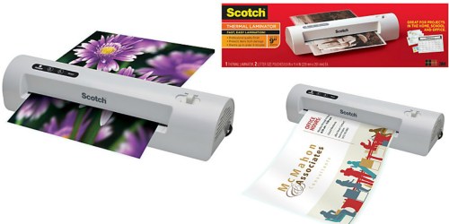 Scotch Thermal Laminator Combo Pack Only $12 (Regularly $34.99) – Includes 20 Pouches & More