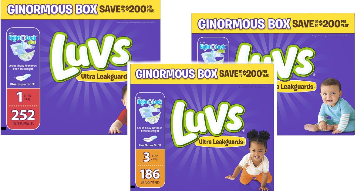 Amazon Family Luvs Diapers Only 6¢ Each (+ Awesome Buys on Huggies