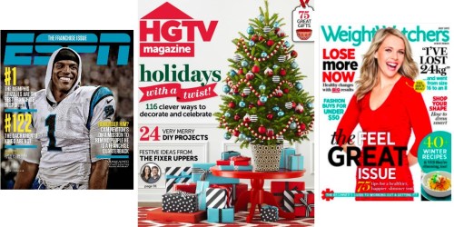 Weekend Magazine Sale: Save on ESPN, HGTV, Weight Watchers, Forbes & More