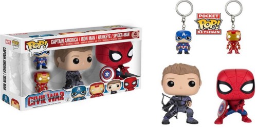 Funko POP Marvel Spiderman, Iron Man & Captain America Keychain Only $10.49 (Reg. $25.99)