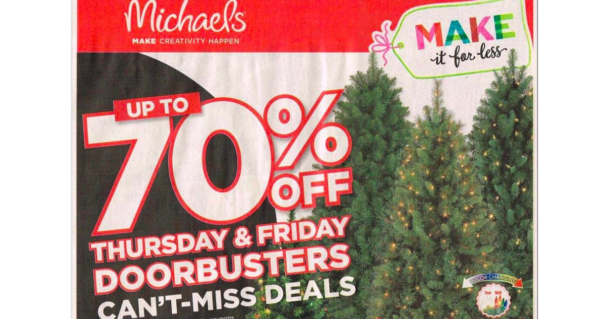 Michaels Black Friday Ad Scan NOW LIVE