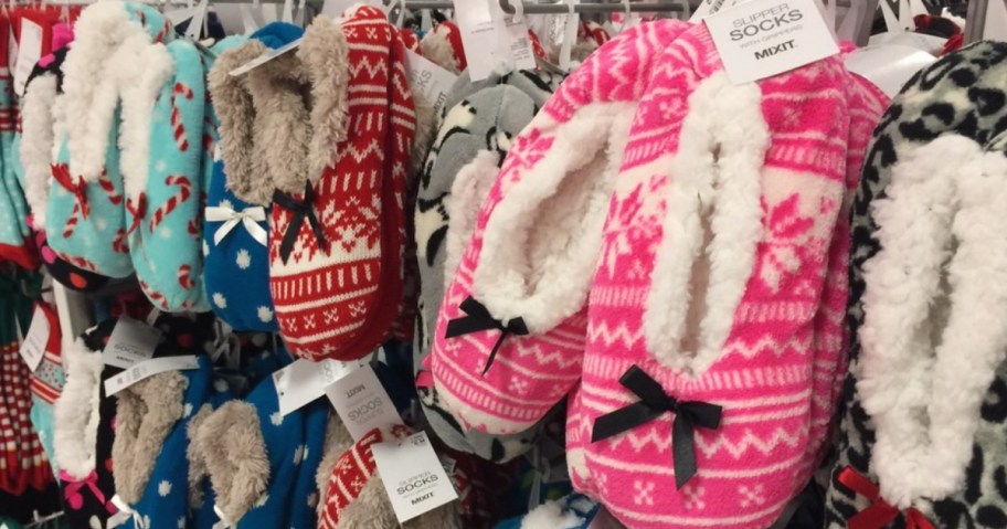 slipper socks display