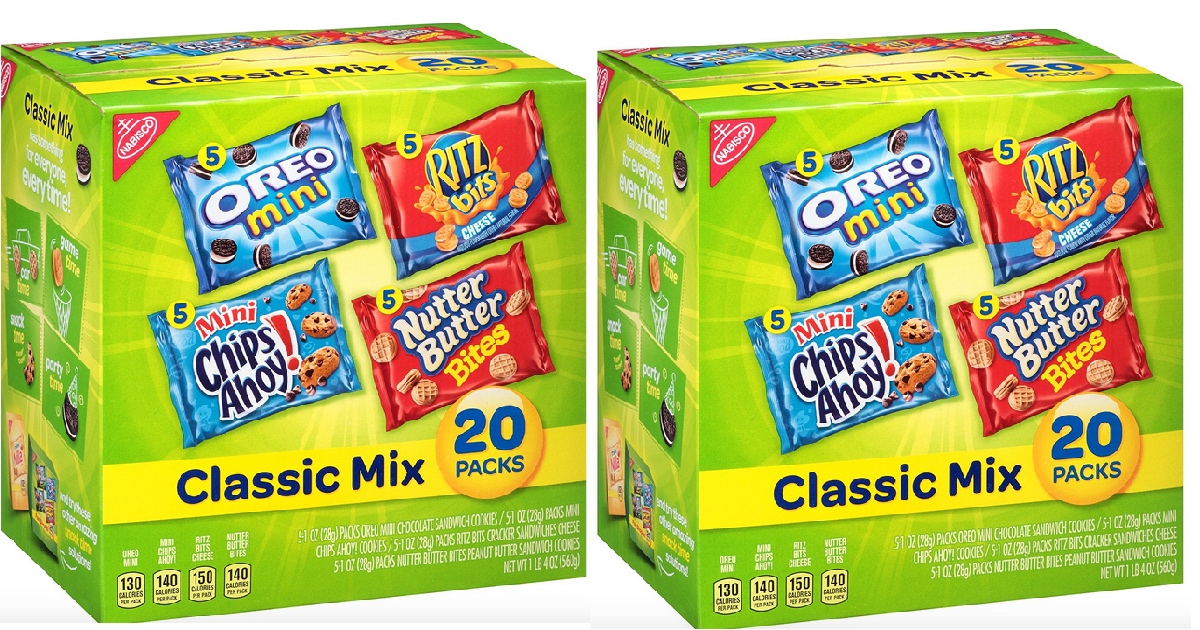 Amazon Nabisco Snack Mix 20Count Box Only 6.74 (Just 34¢ Per Snack