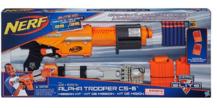 Kohl’s: Nerf N-Strike Elite Alpha Trooper CS-6 Mission Kit ONLY $14.39 (Regularly $44.99)