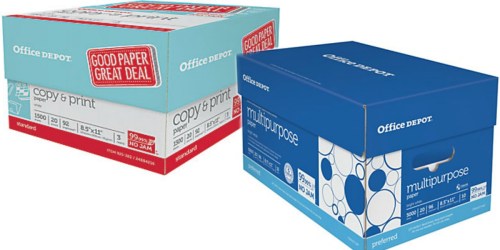 Office Depot/Office Max: Copy & Print Paper 3-Ream Case Only $2 After Rewards (Starting November 6th)