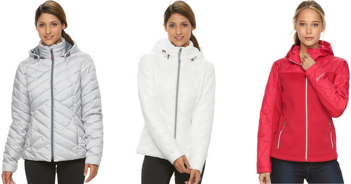 kohls white puffer jacket