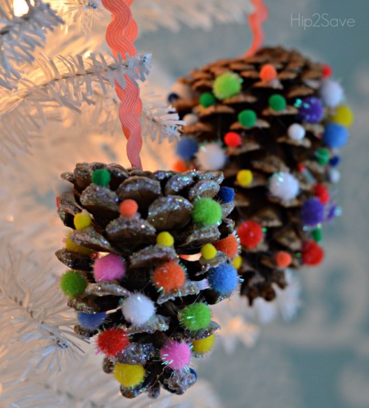 pom-pom-pinecone-ornaments
