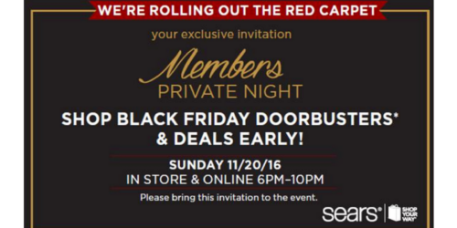 Shop Your Way Members: Early Access To Black Friday Deals (Tomorrow 6PM-10PM CT)