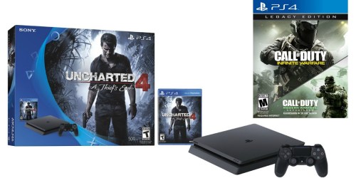 PS4 Console Uncharted 4 Bundle + Call of Duty Infinite Warfare Only $224.99 Shipped + More