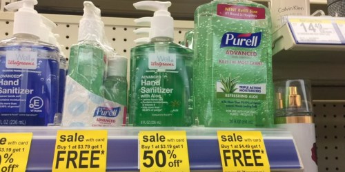 $0.75/1 PURELL Hand Sanitizer Coupon = 8-oz Bottle with Bonus Sanitizer Only $1.52 at Walgreens