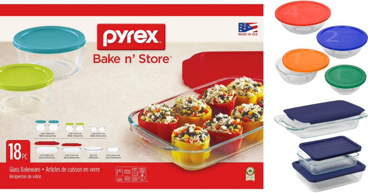 Pyrex 18pc Glass Storage Set : Target