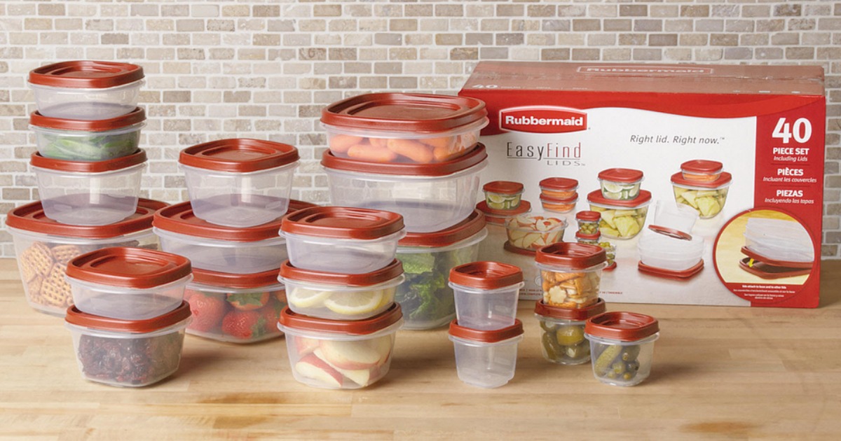 Rubbermaid Easy Find Lids 40-piece Food Storage Set