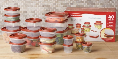 Kmart: Rubbermaid 40-Piece Food Storage Set Only $9.99 (Regularly $25.99)
