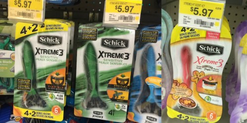 High Value Schick Razor Coupons = Disposable Razor 4 & 6 Packs Only $3.47 at Walmart