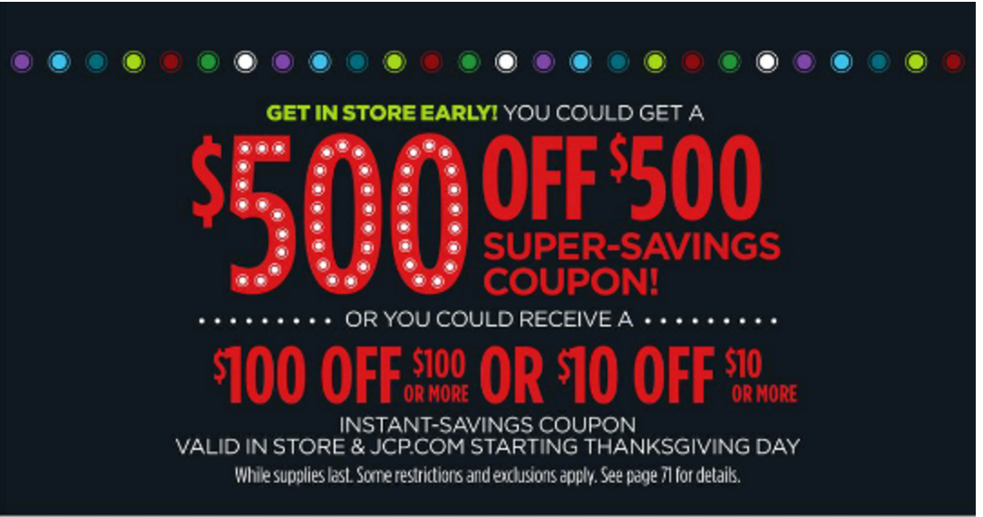 JCPenney 2016 Black Friday Deals