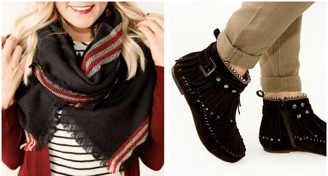 scarf and booties