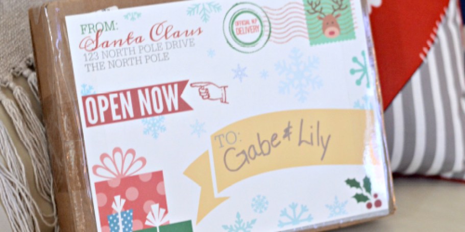 Print Our FREE Santa Shipping Label for a Christmas Surprise