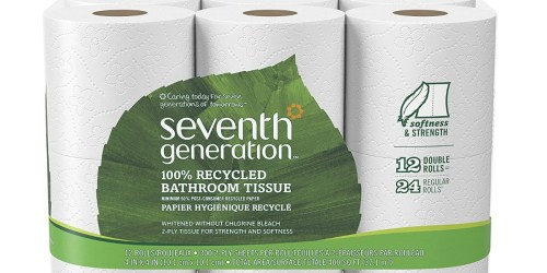 Amazon: Seventh Generation Natural Bathroom Tissue 24 Double Rolls Only $10.50 Shipped