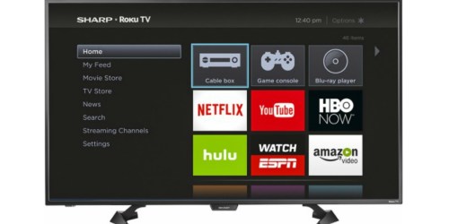 Best Buy: Sharp 43″ Smart Roku HDTV Only $179.99 Shipped (Regularly $299.99)