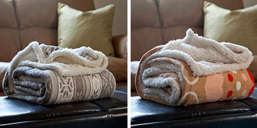 Staples.com: Lavish Home Fleece Sherpa Blanket Throws Only $9.99 (Regularly $34.99)