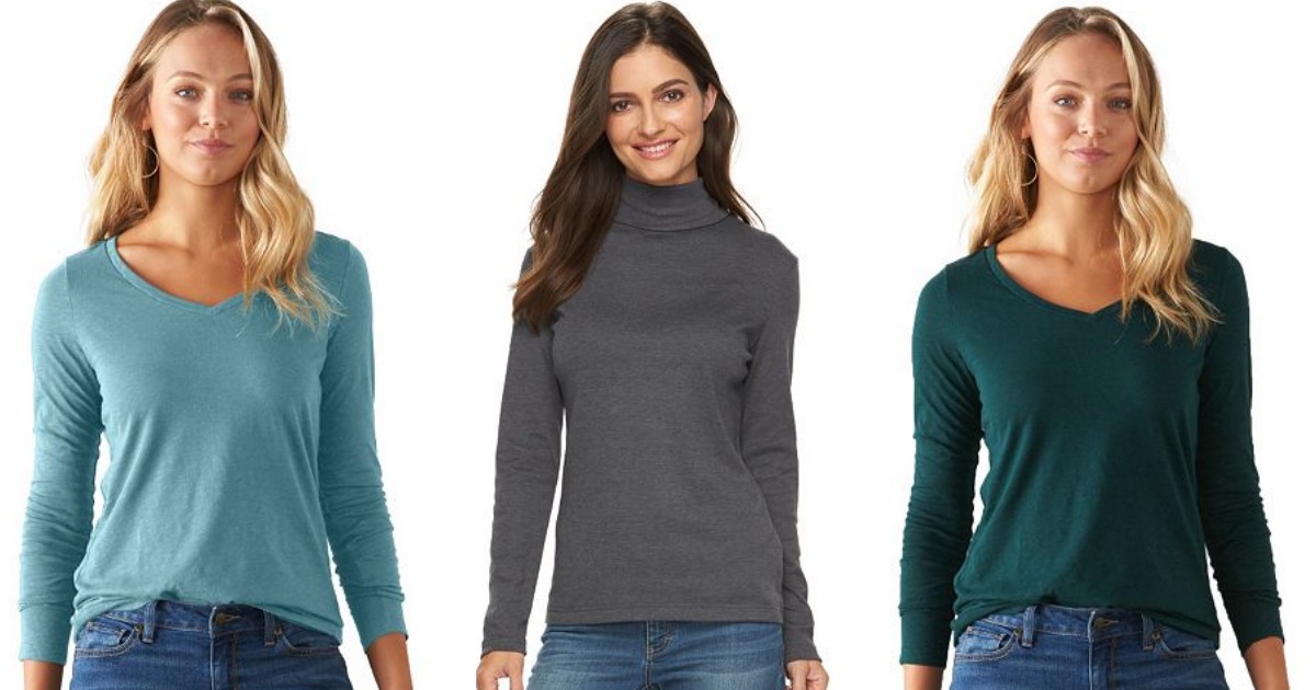 Kohls.com: Women's Long Sleeve Shirts Only $4.24 (Regularly $18) • Hip2Save
