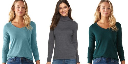 Kohls.com: Women’s Long Sleeve Shirts Only $4.24 (Regularly $18)
