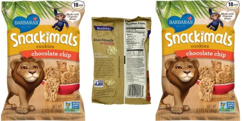 Amazon: Barbara’s Snackimals Cookies 18-Count ONLY $6.51 Shipped (Just 36¢ Per Bag)