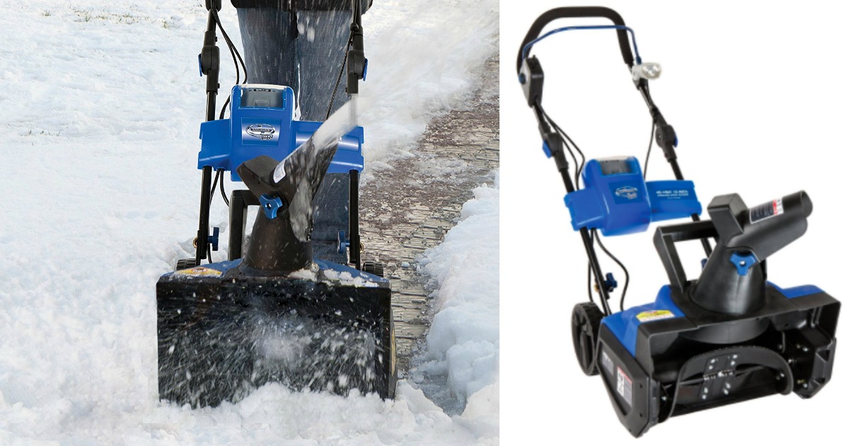 Snow Joe Snow Blower w/ Rechargeable Battery Only 156.39 (Reg. 399.99)