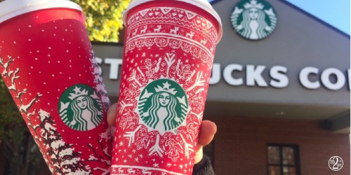 Starbucks: Buy 1 Get 1 Free Holiday Drinks TODAY From 2-5PM Only (Snapchat Users)