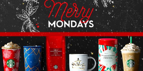 Starbucks Merry Mondays: Bonus Star Offers, 1/2 Off Frappuccinos & More (Starts 11/21)
