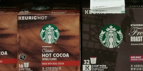 Starbucks Coupons: $2.50/2 Boxes of Starbucks Hot Cocoa K-Cup Pods & More
