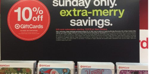 Target: 10% Off Target Gift Cards (December 4th Only)