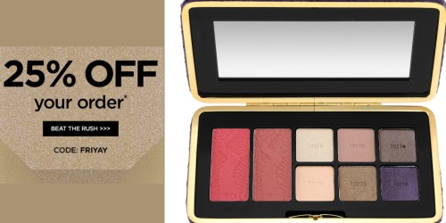 Tarte Cosmetics: 25% Off Sitewide + FREE Brush = Eye & Cheek Palette Only $26.25 Shipped ($44 Value)
