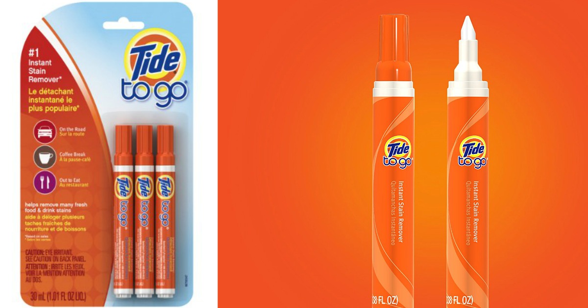 Amazon 3Pack Tide To Go Instant Stain Remover Pens Only 3.63 Shipped