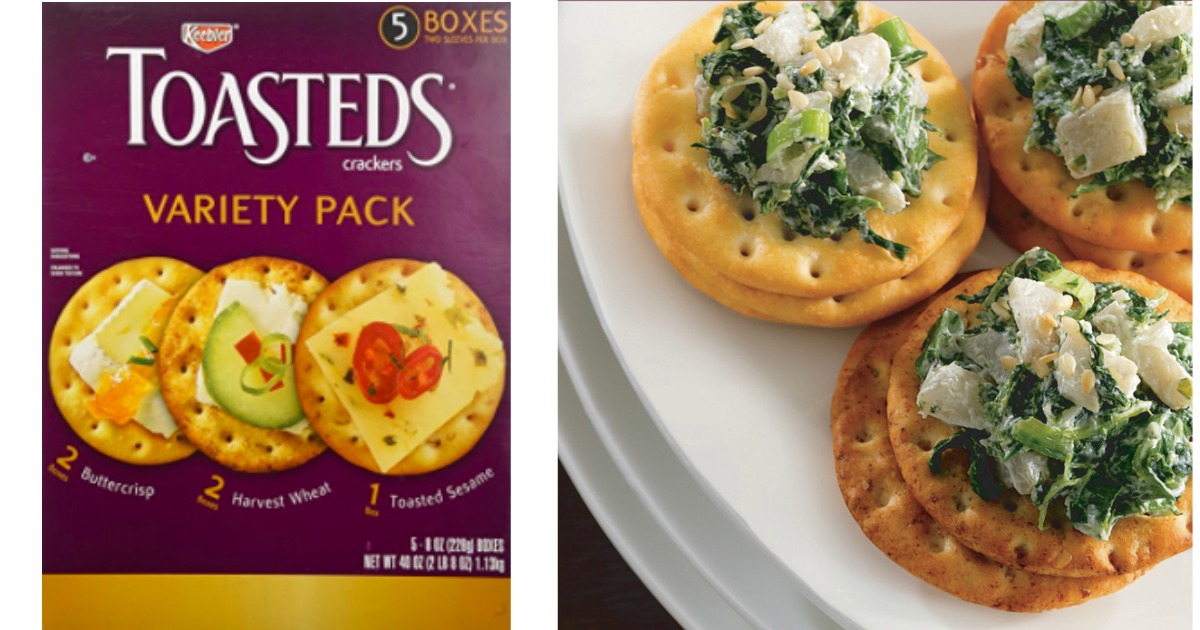 Amazon Keebler Toasted Crackers Variety Pack 40Ounce Box Only 6.94