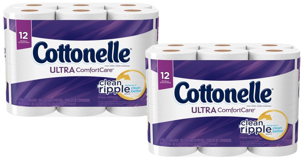 Amazon: Cottonelle Ultra ComfortCare 12 Count Toilet Paper Big Rolls ...