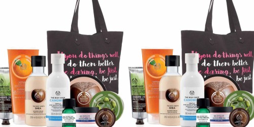 The Body Shop Tote Bag Filled with Goodies ONLY $35 Shipped ($145 Value!) + More