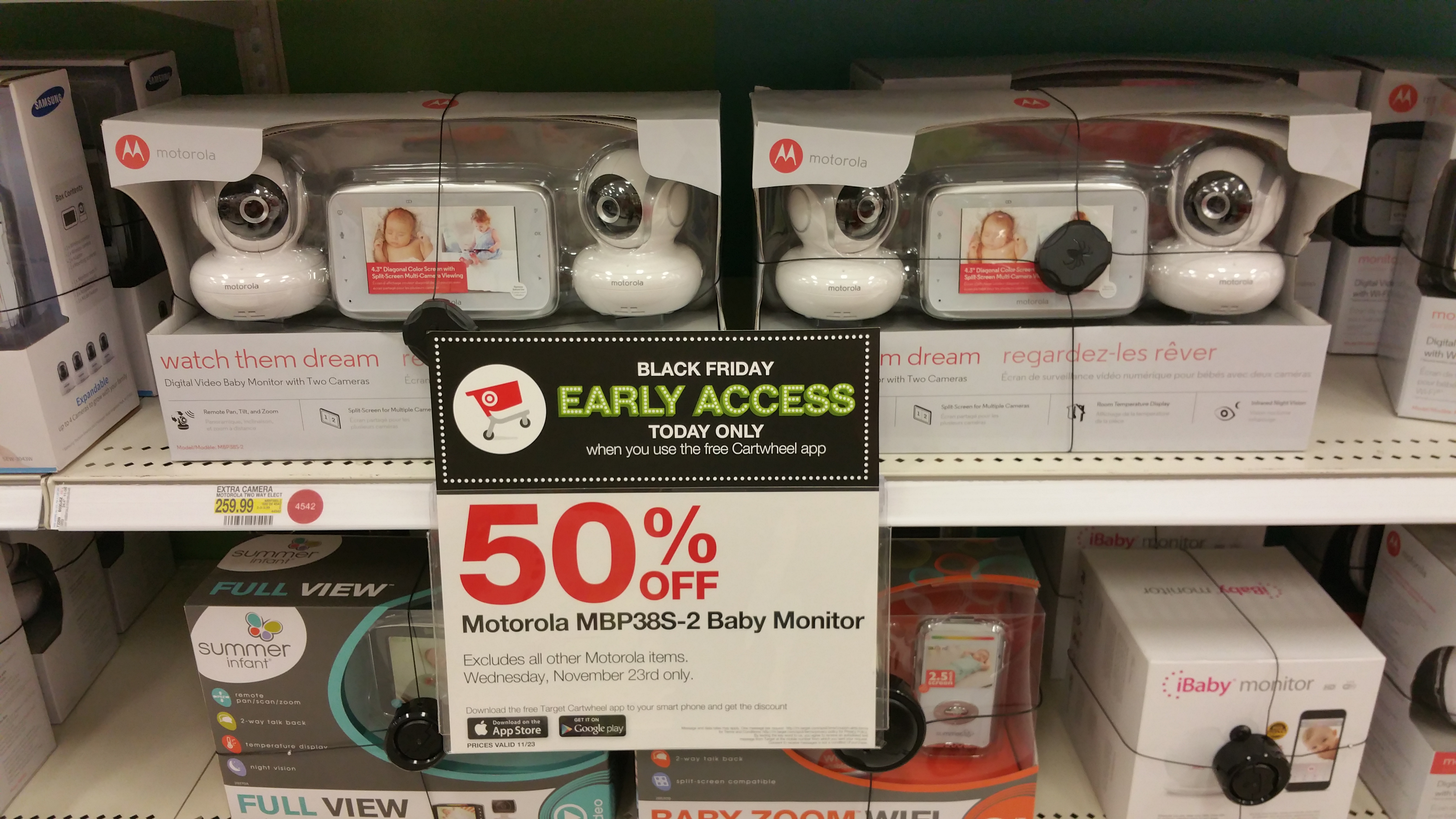 target motorola baby monitor