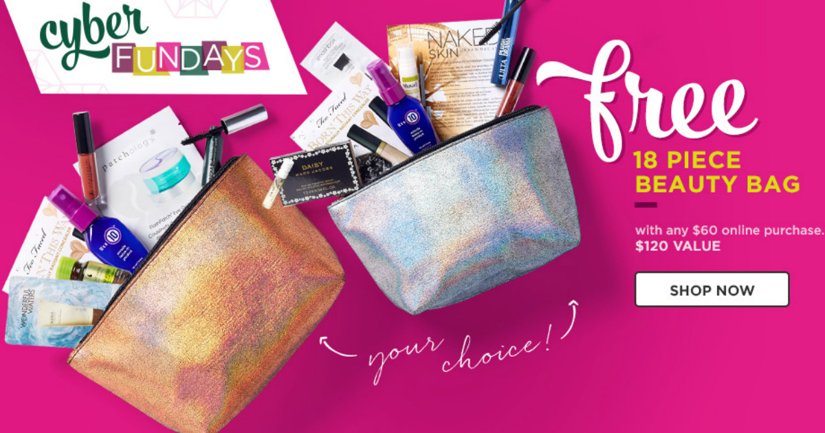 5 Bare Minerals Gift Sets AND 18Piece Beauty Bag Only 62