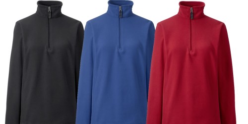 Lands’ End: 50% Off 1 Item Today Only = Women’s Half-Zip Pullovers Only $7.49 (Regularly $30)