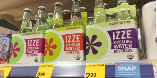Walgreens: IZZE Sparkling Water 4-Packs Only $1.74 Each
