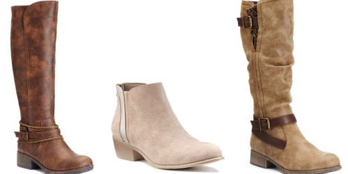 Kohl’s.com: *HOT* Boots ONLY $16.99 Per Pair + Earn $15 in Kohl’s Cash When You Order 3 Pairs