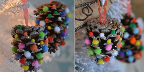 Easy DIY Christmas Ornaments Using Craft Poms Poms