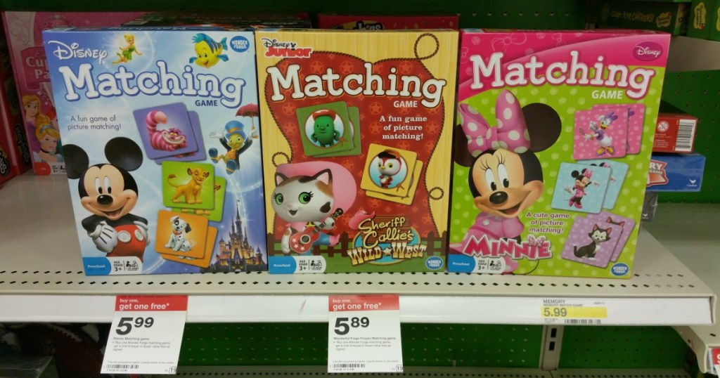 Target: Buy 1 Get 1 FREE Disney Matching Games = ONLY $3 Each (No