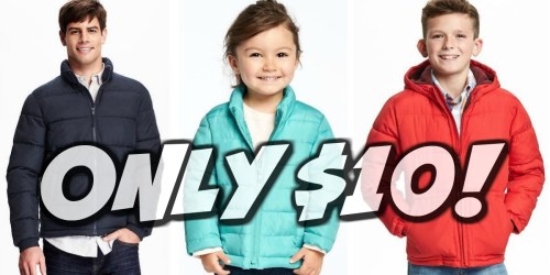 RUN to Old Navy! Frost-Free Jackets ONLY $10 In-Store AND Today Only (Regularly $49.94)